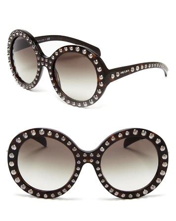 prada absolute ornate round oversized sunglasses|Prada Round Sunglasses for Women .